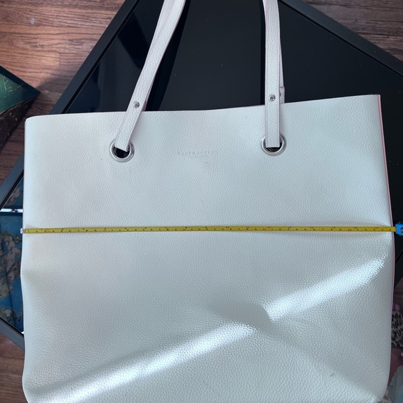 Ralph Lauren, white and pink tote. - Picture 11 of 12